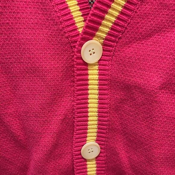 Steady Hands Varsity Cardigan Sweater. With Funky Design - Picture 4 of 9
